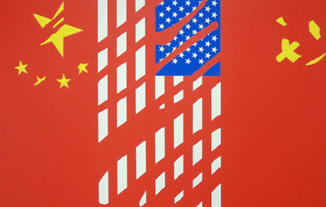 China-USA-URSS, sérigraphie de Gérard Fromanger