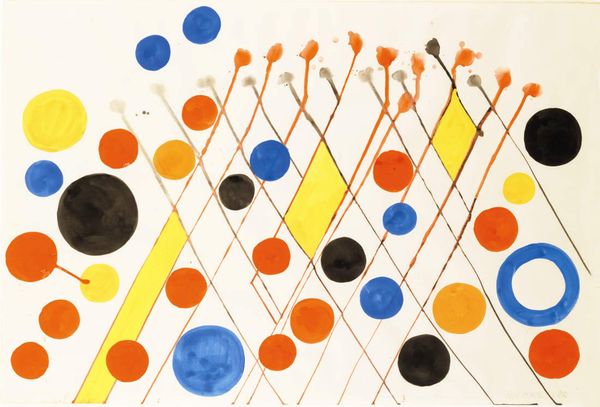 Gouache sur papier d’Alexandre Calder