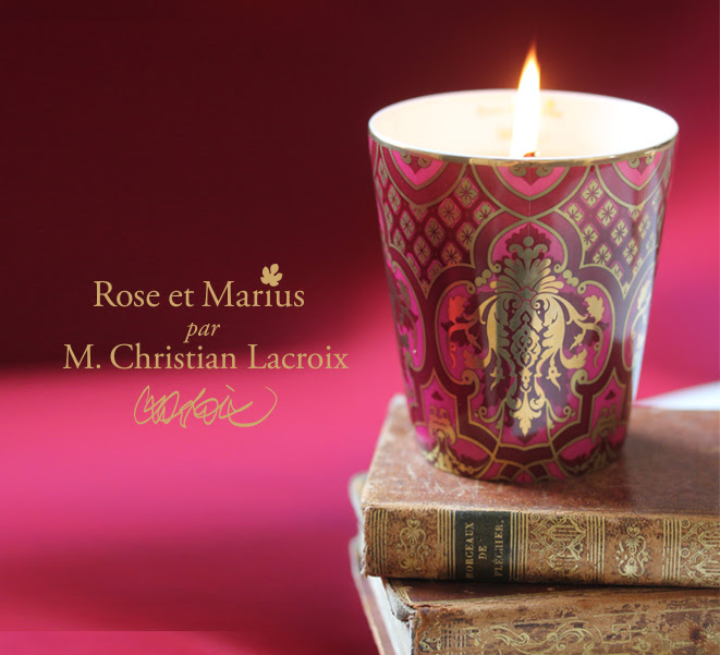 Fondre pour La Bougie Christian Lacroix de Rose et Marius