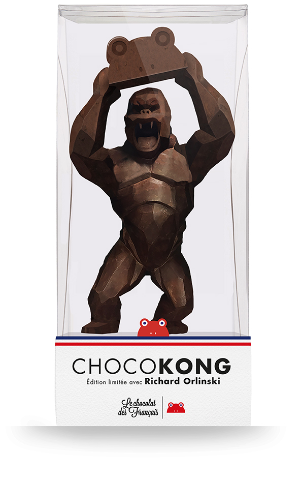 richard-orlinski-statue-kong-chocolat-1